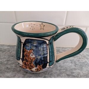 BN, Cats Star Gazing Tea Coffee Mug By Heather Goldmine